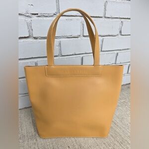Lamarthe Paris Leather Tote Bag – Made in Hungary – Yellow Tan